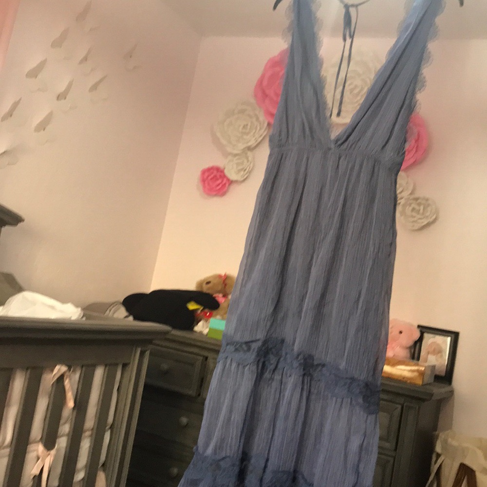 Chelsea & Violet Maxi Dress with lace detail